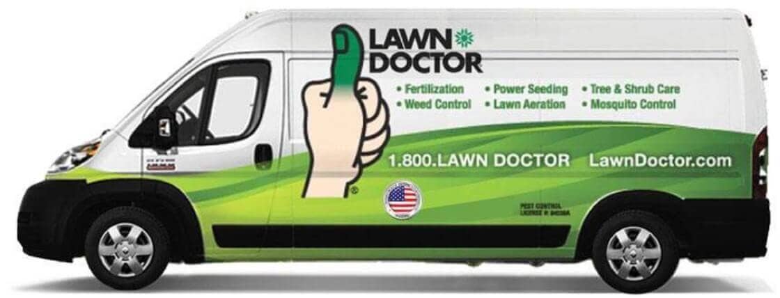 Lawn Doctor service van